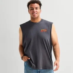 Arizona Mens Crew Neck Sleeveless Big and Tall Muscle T-Shirt