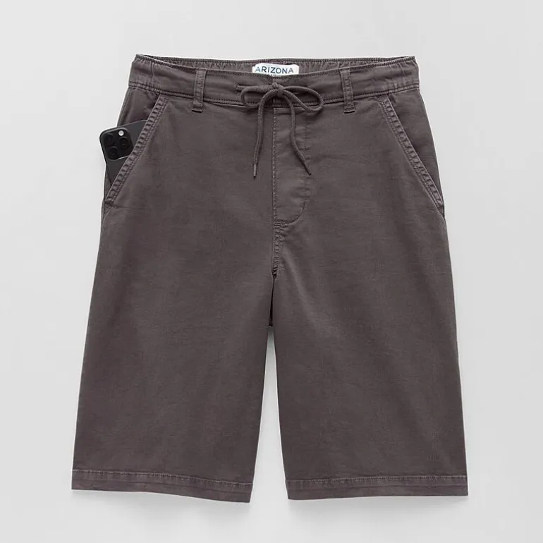 Arizona Mens 12" Drawstring Waist Chino Short