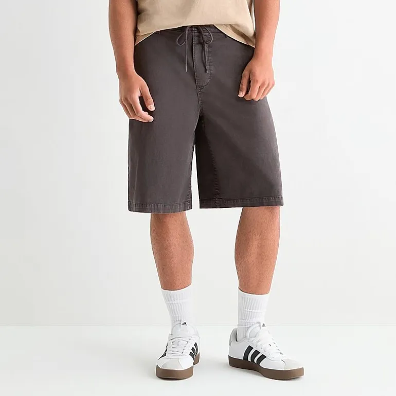 Arizona Mens 12" Drawstring Waist Chino Short