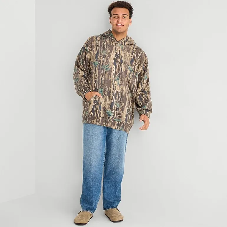 Arizona Mens Long Sleeve Fleece Big and Tall Hoodie