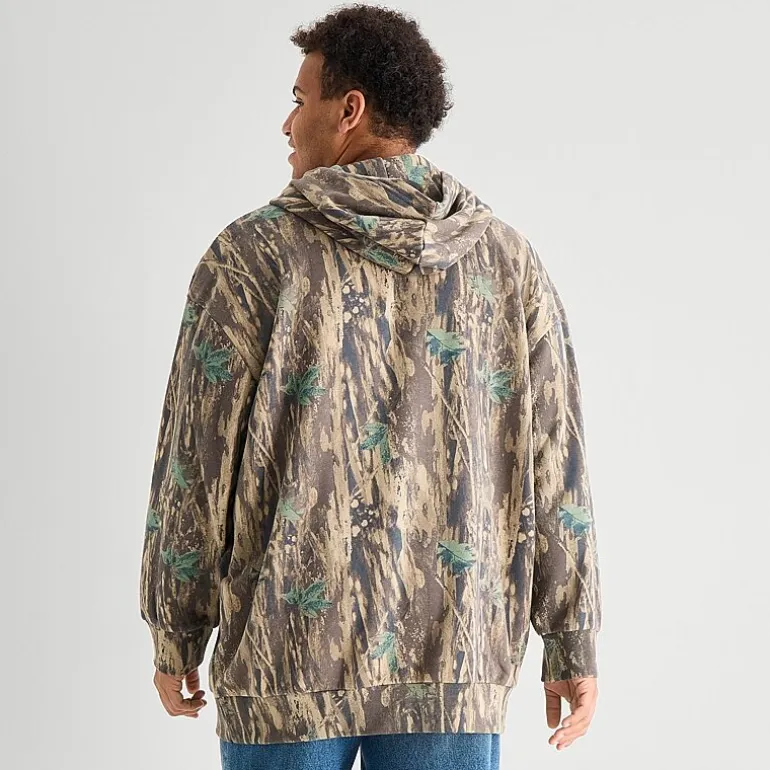 Arizona Mens Long Sleeve Fleece Big and Tall Hoodie