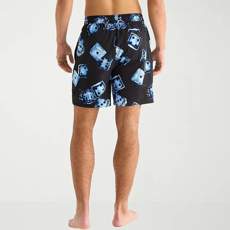Arizona Mens 6 1/2" Patchwork Swim Trunks