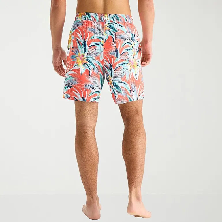 Arizona Mens 6 1/2" Patchwork Swim Trunks
