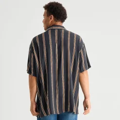 Arizona Mens Short Sleeve Boxy Fit Big and Tall Button-Down Shirt