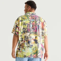 Arizona Mens Short Sleeve Classic Fit Big and Tall Button-Down Shirt