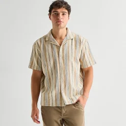 Arizona Mens Short Sleeve Regular Fit Button-Down Shirt