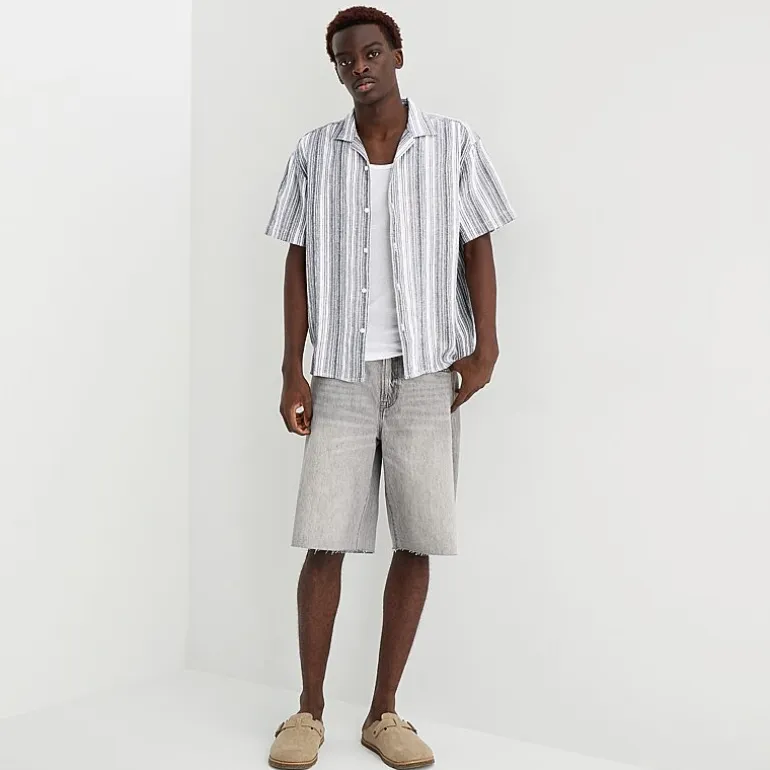 Arizona Mens Short Sleeve Regular Fit Button-Down Shirt