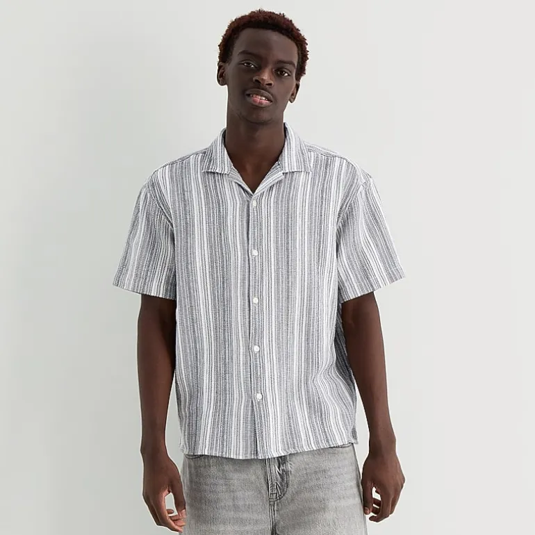 Arizona Mens Short Sleeve Regular Fit Button-Down Shirt