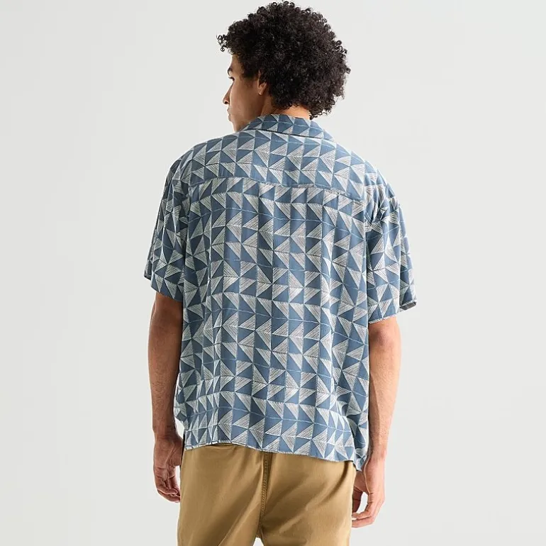 Arizona Mens Short Sleeve Relaxed Fit Button-Down Shirt