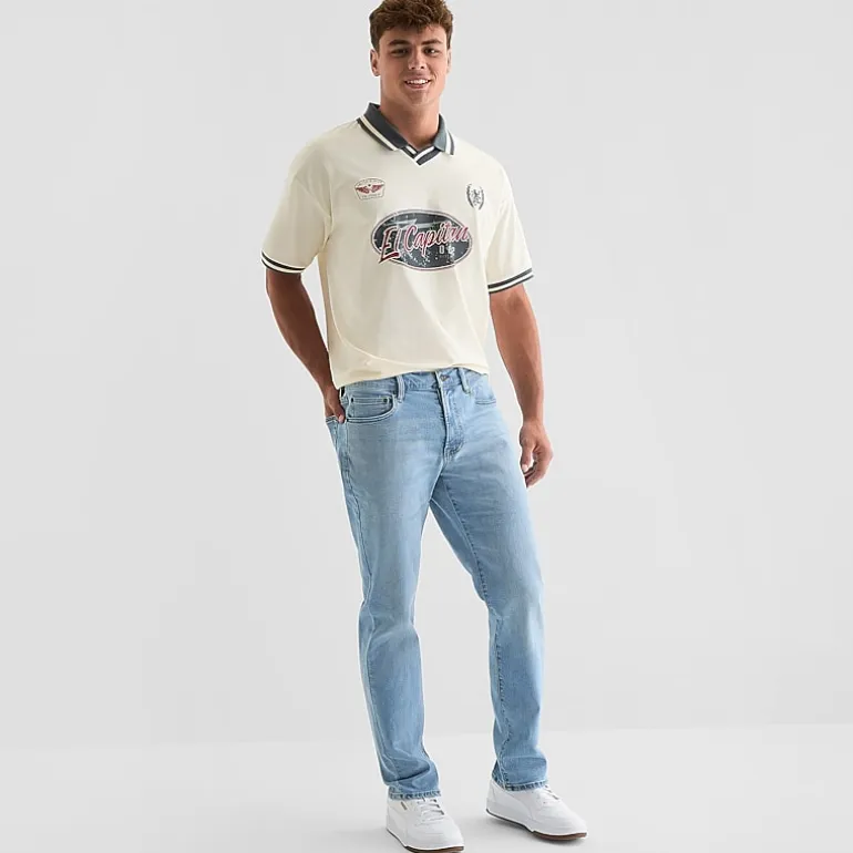 Arizona Mens Tapered Leg Athletic Fit Jean