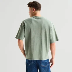 Arizona Mens V Neck Short Sleeve Boxy Fit Graphic T-Shirt