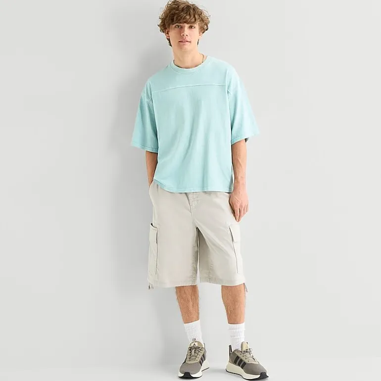 Arizona Oversized Boxy Fit Mens Crew Neck Short Sleeve T-Shirt