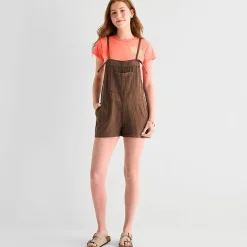 Arizona Sleeveless Womens Shortalls Juniors