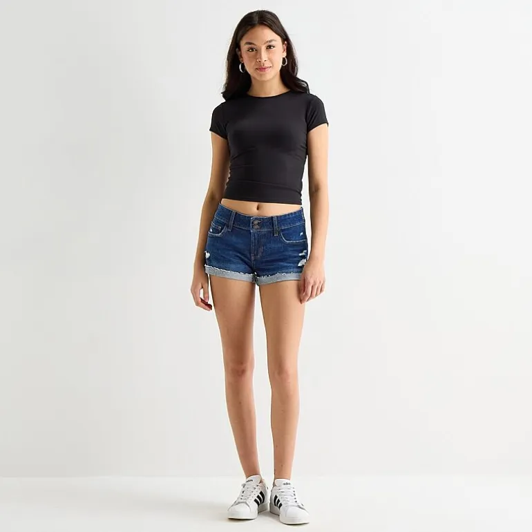Arizona So Smooth Womens Juniors Round Neck Short Sleeve T-Shirt