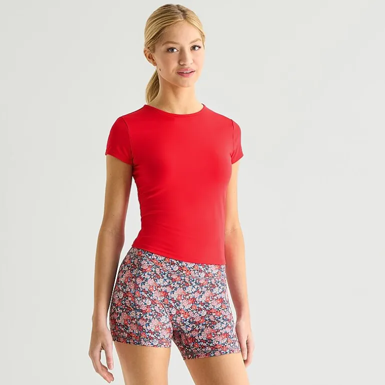Arizona So Smooth Womens Juniors Round Neck Short Sleeve T-Shirt