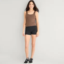 Arizona So Smooth Womens Juniors Scoop Neck Sleeveless Tank Top