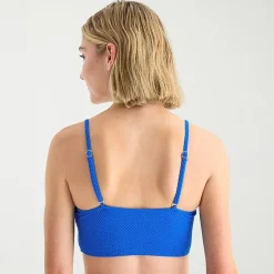 Arizona Womens Adjustable Straps Juniors Bralette Bikini Swimsuit Top