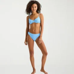 Arizona Womens Adjustable Straps Textured Chevron Juniors Bralette Bikini Swimsuit Top