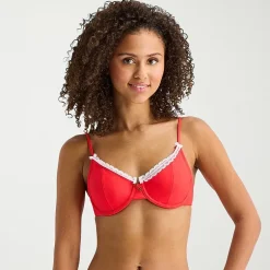 Arizona Womens Adjustable Straps Juniors Bralette Bikini Swimsuit Top
