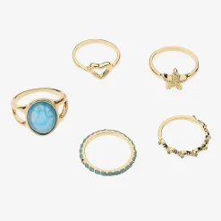 Arizona Womens Glass Ring Set