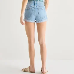 Arizona Womens 2 1/2" High Rise Juniors Denim Short