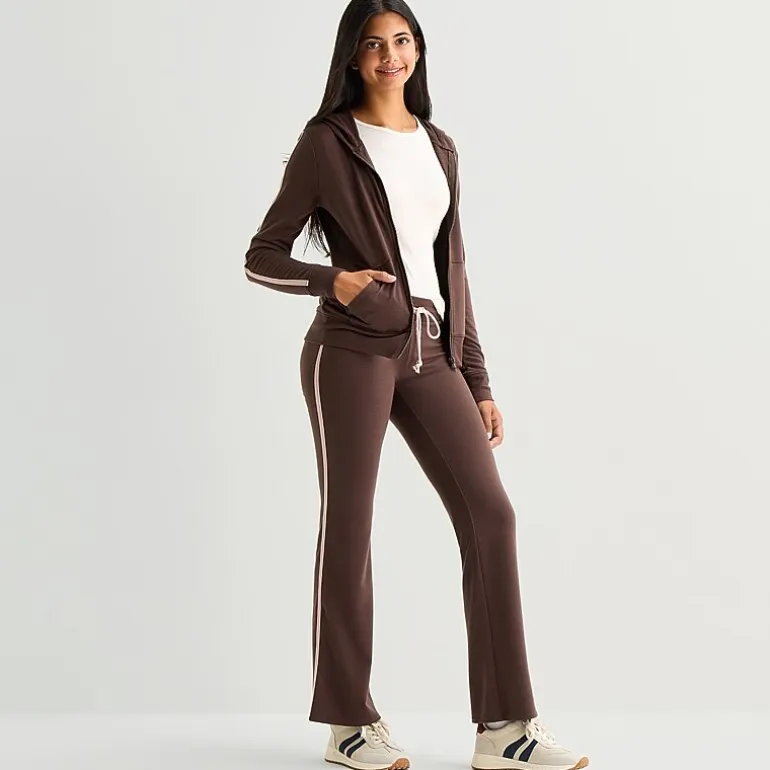 Arizona Womens Juniors Bootcut Mid Rise Sweatpant