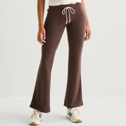 Arizona Womens Juniors Bootcut Mid Rise Sweatpant