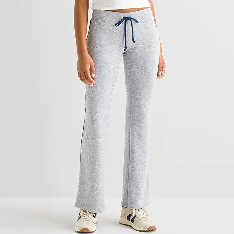 Arizona Womens Juniors Bootcut Mid Rise Sweatpant