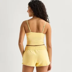 Arizona Womens Juniors Built In Bra Scoop Neck Sleeveless Camisole