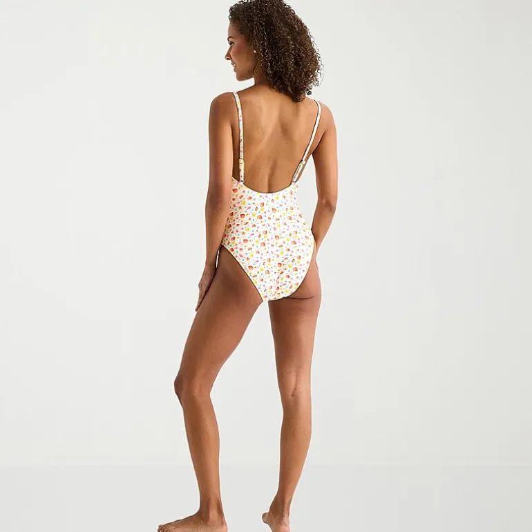 Arizona Womens Juniors Cheeky One Piece Swimsuit