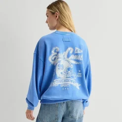Arizona Womens Juniors Crew Neck Long Sleeve Sweatshirt