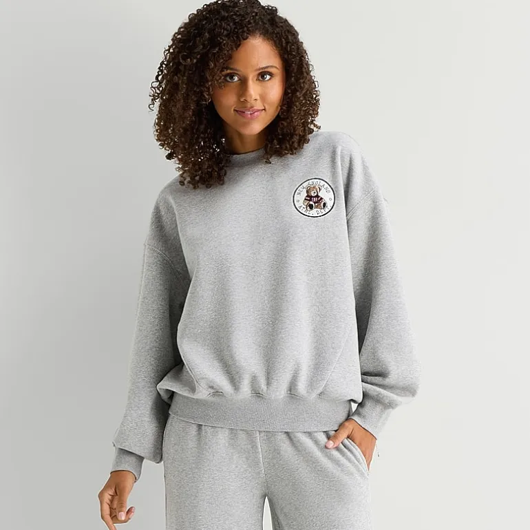 Arizona Womens Juniors Crew Neck Long Sleeve Sweatshirt
