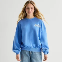 Arizona Womens Juniors Crew Neck Long Sleeve Sweatshirt