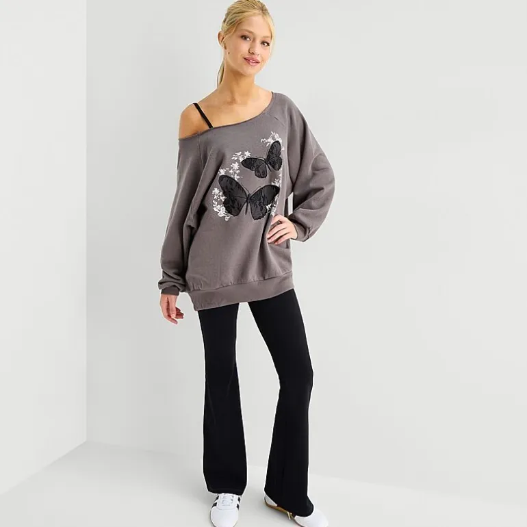 Arizona Womens Juniors Flare Lounge Pant