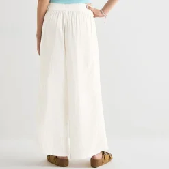 Arizona Womens Juniors Flare Mid Rise Pull-On Pant