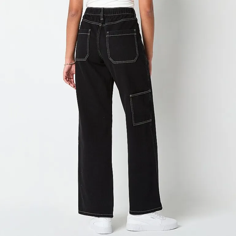Arizona Womens Juniors Highest Rise Straight Leg Jean