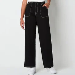 Arizona Womens Juniors Highest Rise Straight Leg Jean