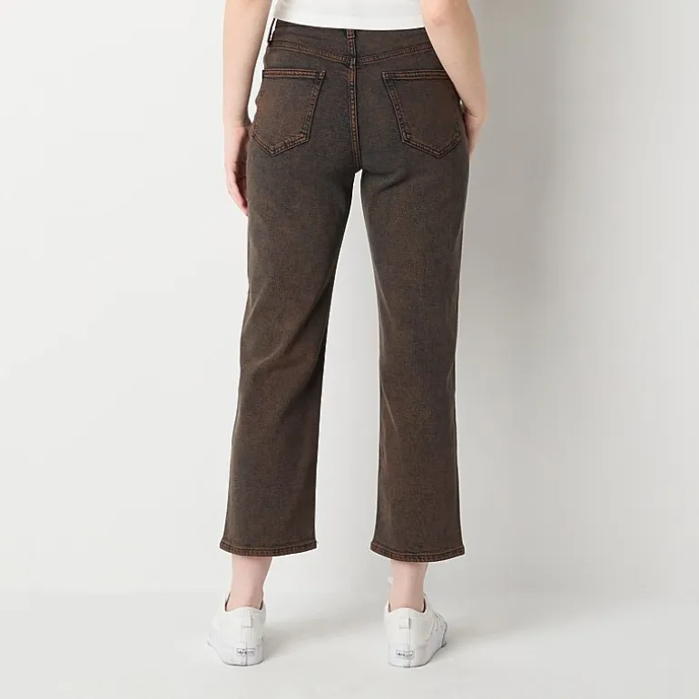 Arizona Womens Juniors Highest Rise Straight Leg Jean