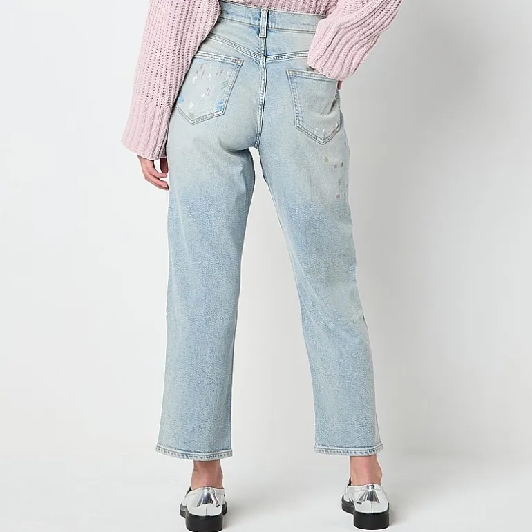Arizona Womens Juniors Highest Rise Straight Leg Jean