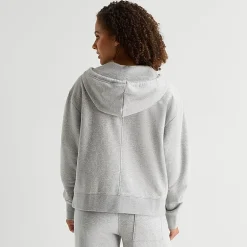 Arizona Womens Juniors Long Sleeve Fleece Zipper Hoodie
