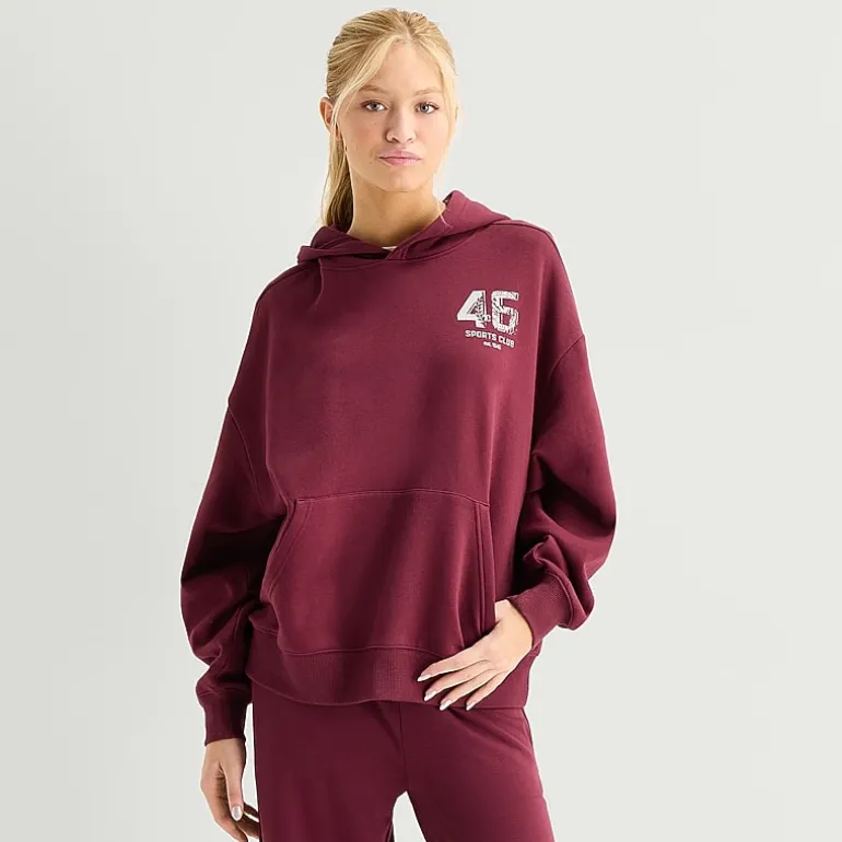 Arizona Womens Juniors Long Sleeve Fleece Hoodie