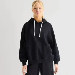 Arizona Womens Juniors Long Sleeve Fleece Hoodie