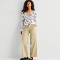 Arizona Womens Juniors Low Rise Cargo Pant