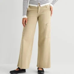 Arizona Womens Juniors Low Rise Cargo Pant
