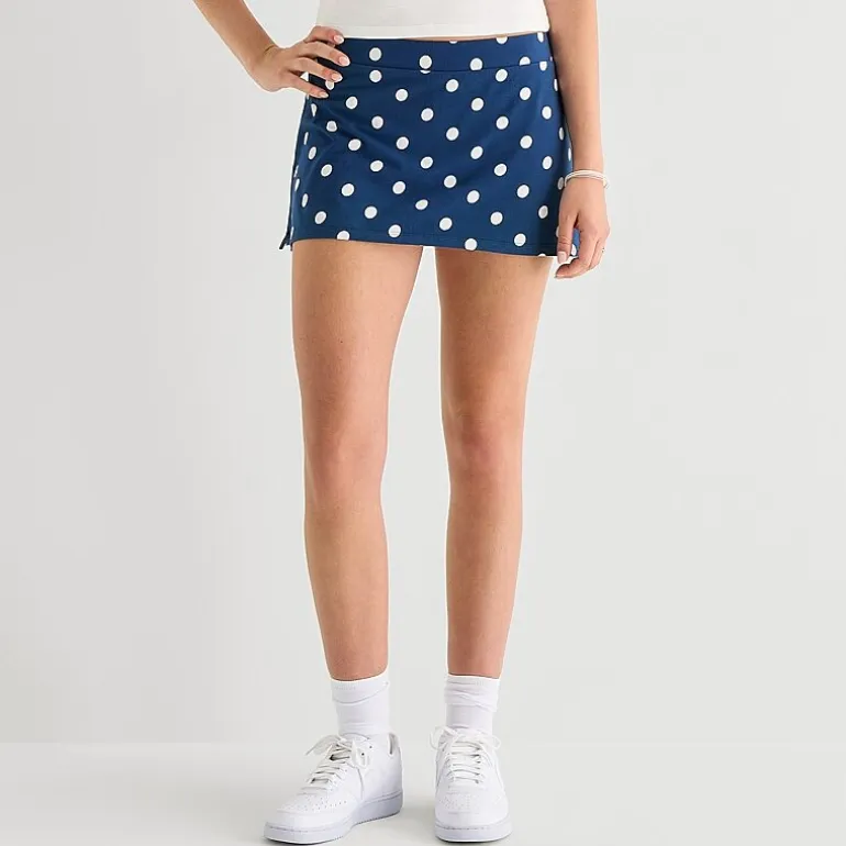 Arizona Womens Juniors Low Rise Mini A-Line Skirt