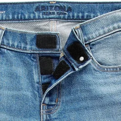 Arizona Womens Juniors Low Rise Adaptive Easy-on + Easy-off Straight Leg Jean