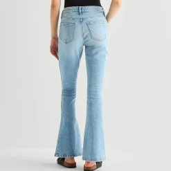 Arizona Womens Juniors Low Rise Bootcut Jean