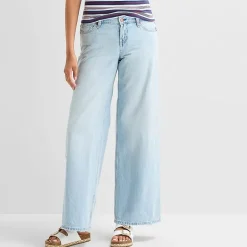 Arizona Womens Juniors Low Rise Baggy Fit Jean