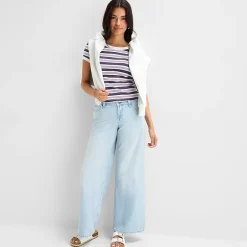 Arizona Womens Juniors Low Rise Baggy Fit Jean