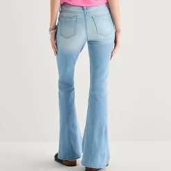 Arizona Womens Juniors Low Rise Flare Leg Jean